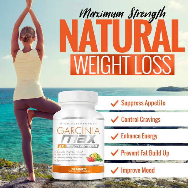 Garcinia Max - 3X Action Weight Loss Formula (30 Servings)