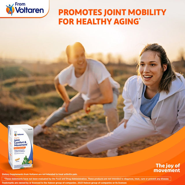 Joint Comfort + Movement from Voltaren Dietary Supplements, 30Ct