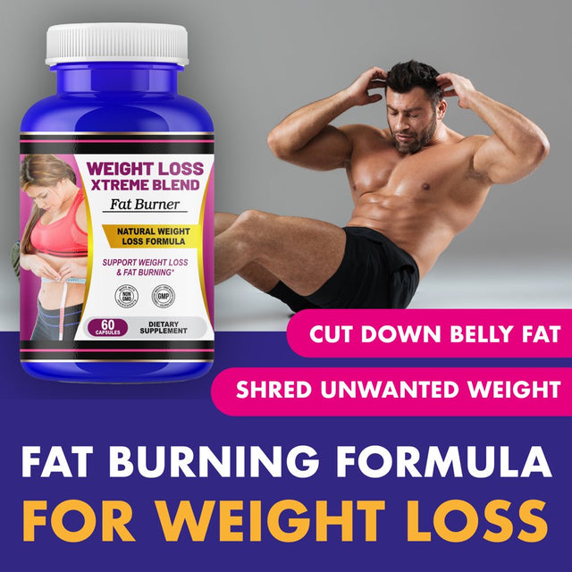Fat Burner Weight Loss Support Pills for Women & Men, Metabolism Booster Energy Pills-60Ct by America'S Best Deals