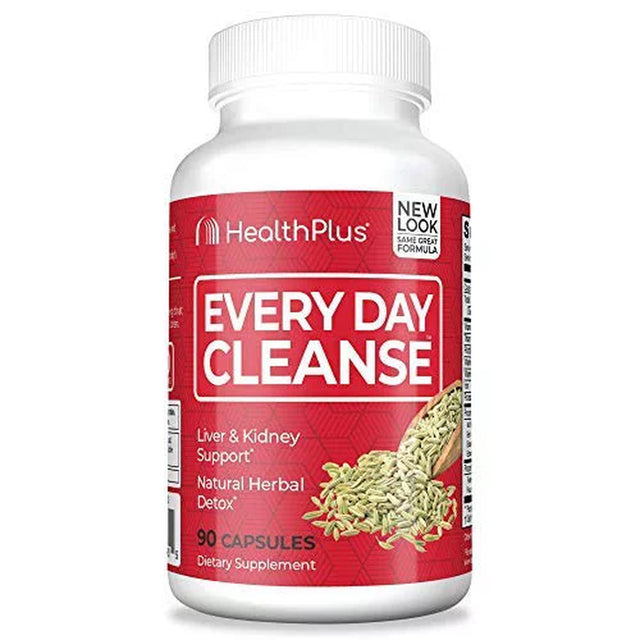Health plus Every Day Cleanse Health Supplement, 90 Capsules, 30 Servings
