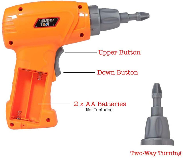 Gara Kids Construction Toy Set, 224 Pcs Peg Board Puzzle STEM Building Toy, 2-In-1 Preschool Learning Creative Toys, Take Apart Toy with Electric Drill for Children 3-10 Years Old