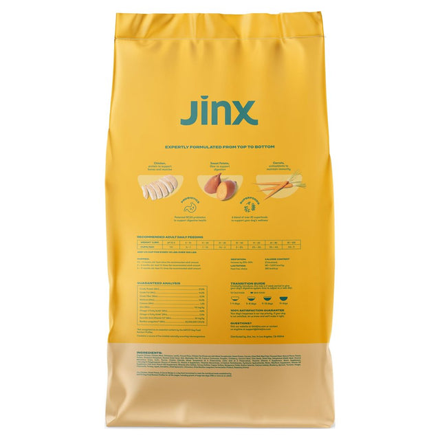 Jinx Chicken, Sweet Potato & Carrot Dry Dog Food, Grain Free, 23.5 Lb. Bag