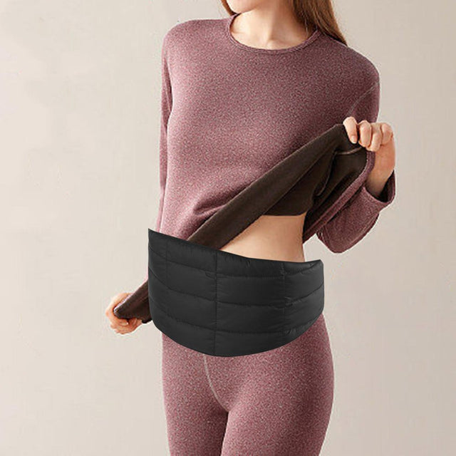 Koolsoo Waist Warmer Belly Warmer Plush Protector Keep Warm Winter Lower Soft for Waist Circumference 65~105Cm Back Brace Warmer Back