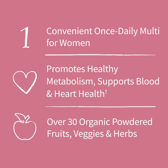 Garden of Life Mykind Organics Women'S Multivitamin | Once Daily | 30Ct