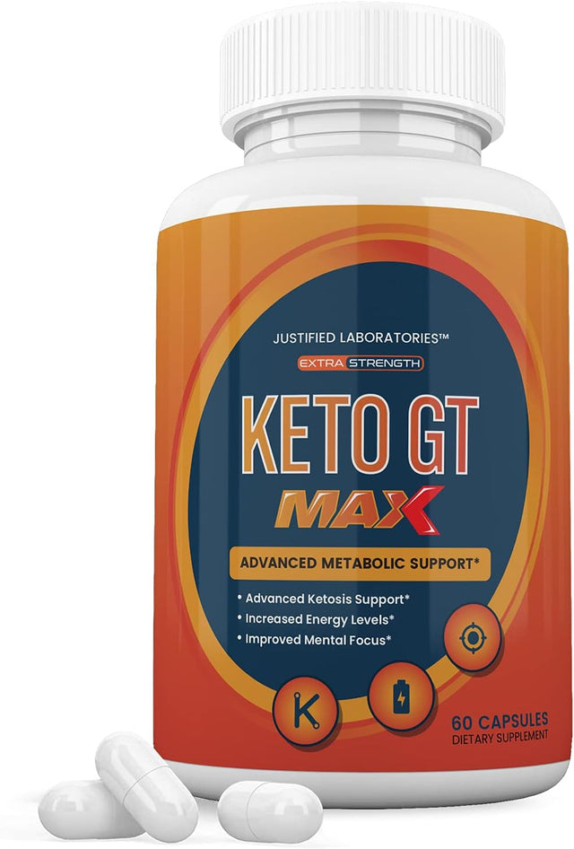 Keto GT Max 1200MG Includes Apple Cider Vinegar Gobhb Exogenous Ketones Keto Pills Supplement Premium Ketosis Support for Men Women 60 Capsule
