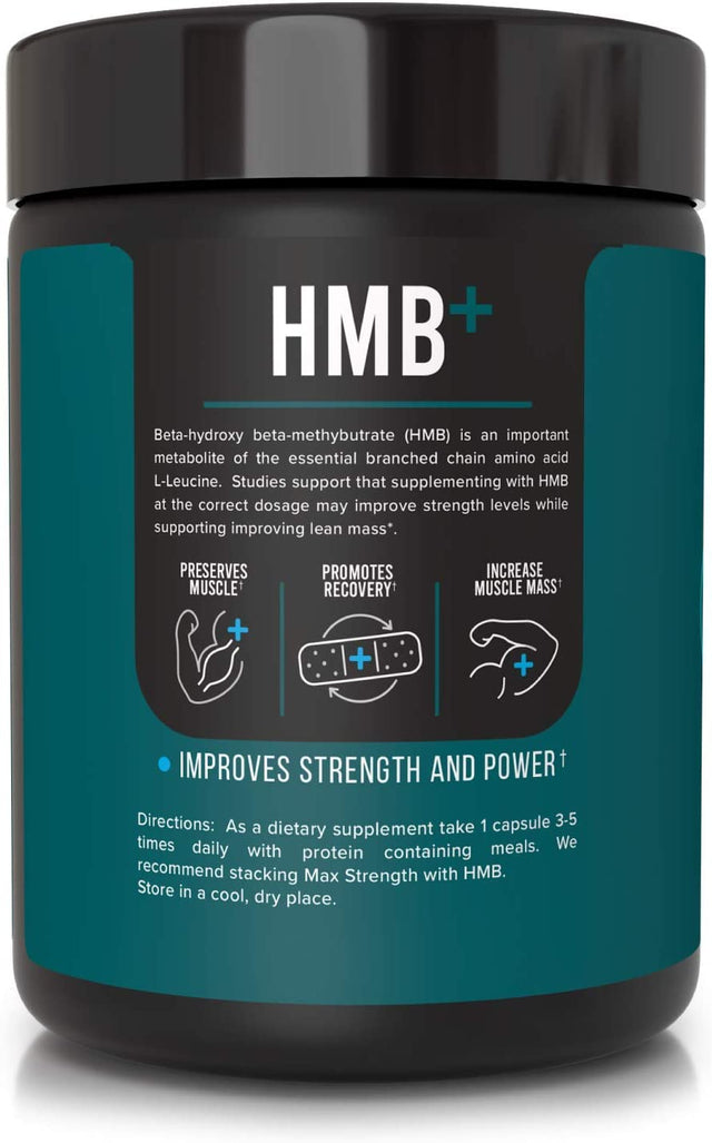 Innosupps HMB+ | 1500Mg HMB (Beta-Hydroxy Methylbutyrate) & 50Mg Astragin | Enhanced Absorption, Preserves Muscle, Promotes Recovery, Increase Lean Muscle Mass | Gluten Free - 120 Veggie Capsules