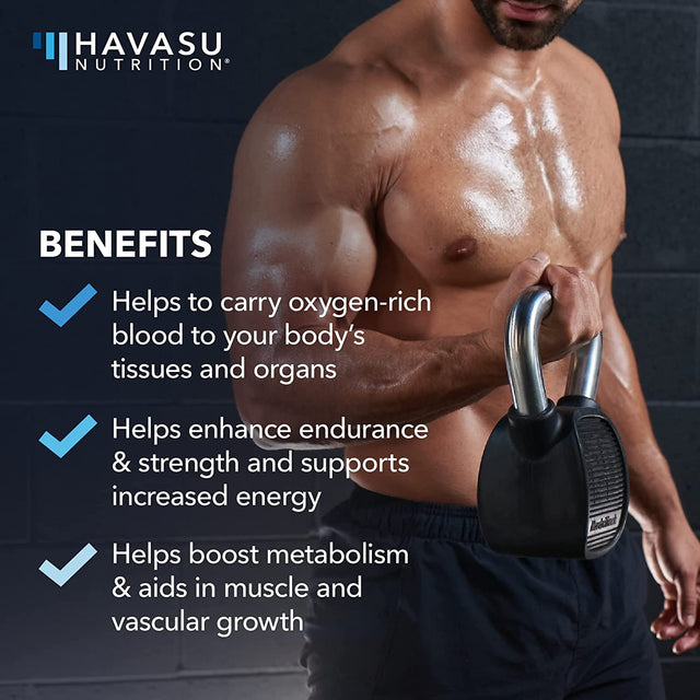 HAVASU NUTRITION L Arginine and Horny Goat Weed Bundle for Powerful Male Enhancing Supplement for Performance & Endurance Due to Increased Vascular Support