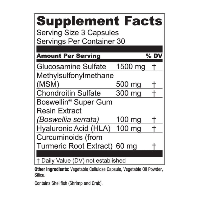 Essential Elements Glucosamine Chondroitin | Joint Health Supplement - 90 Capsules