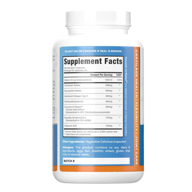 HARVEST NATURALS Osteopoint Joint Health Complex W/Palmitoylethanolamide Capsules | 225 Pill Count | Promotes Joint Health, Natural Relief Management | Lab Tested Ingredients