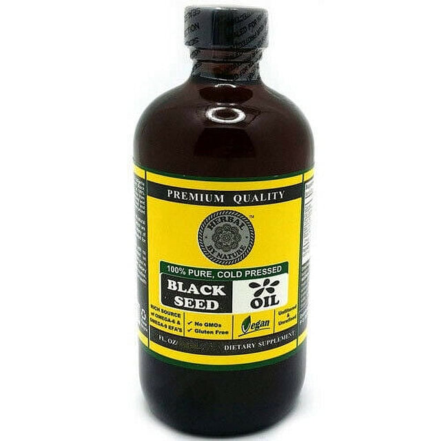 Hebal by Nature Black Seed Oil 100% Pure and Cold Pressed 4 Fl Oz