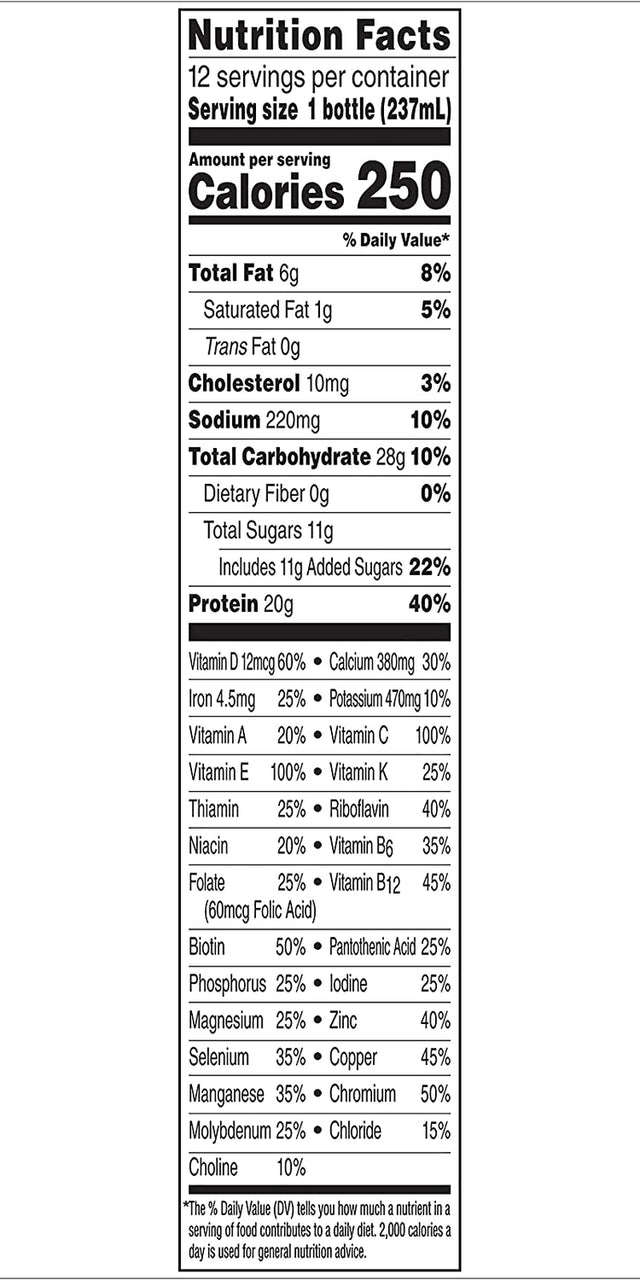 Boost High Protein Balanced Nutritional Drink, Rich Chocolate, Muscle Health & Energy with Protein, Vitamins & Minerals, 25% Less Sugars, 8 FL OZ Bottles, 12 CT