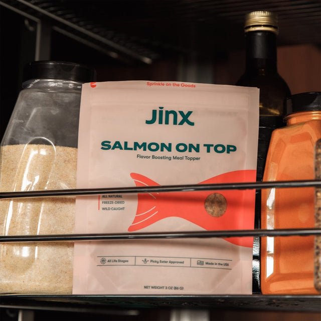 Jinx Salmon on Top Flavor Boosting Freeze-Dried Meal Topper, All-Natural Dry Dog Food, 3 Oz Bag