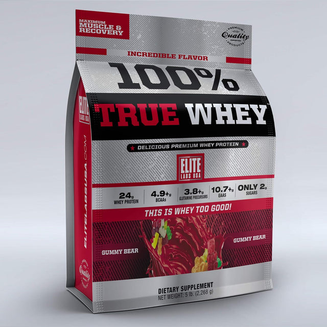 100% True Whey, Gummy Bear, 5 Pound
