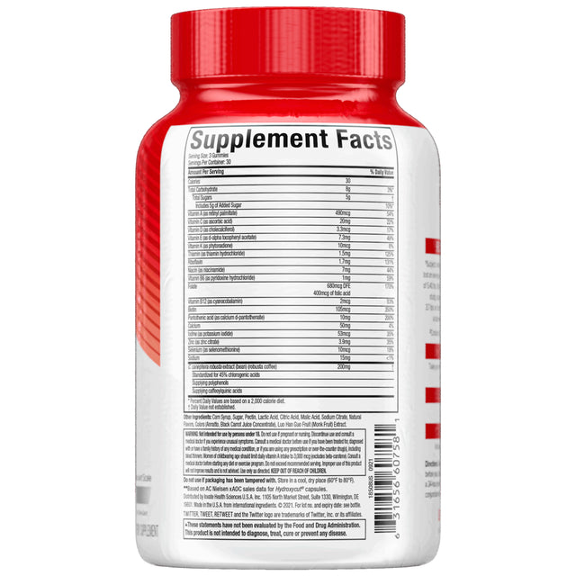 Hydroxycut Gummies Weight Loss Supplement, Metabolism Support, Mixed Fruit, Unisex, 90 Ct