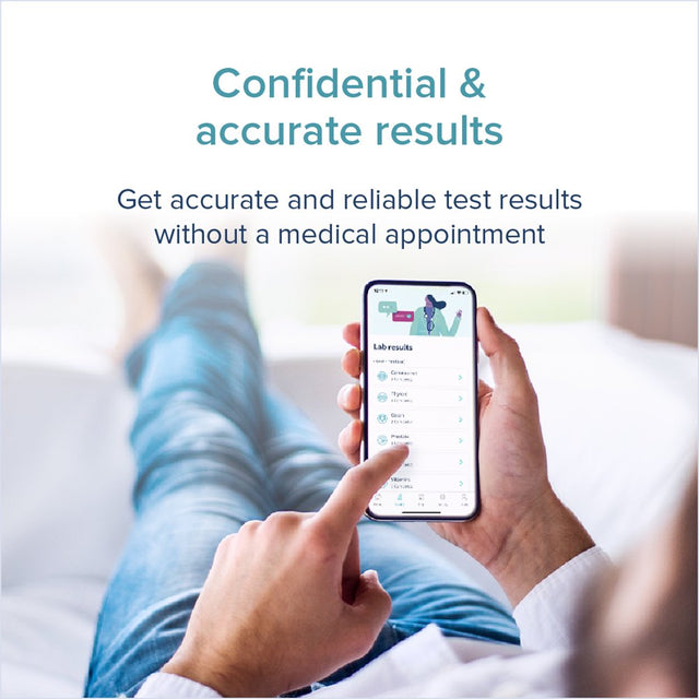 Letsgetchecked - At-Home Male Hormone Test | Test for Testosterone, Sex Hormone Binding Globulin (SHBG), Free Androgen | Clia-Certified Results in 2-5 Days | 100% Private & Discreet | Accurate & Fast