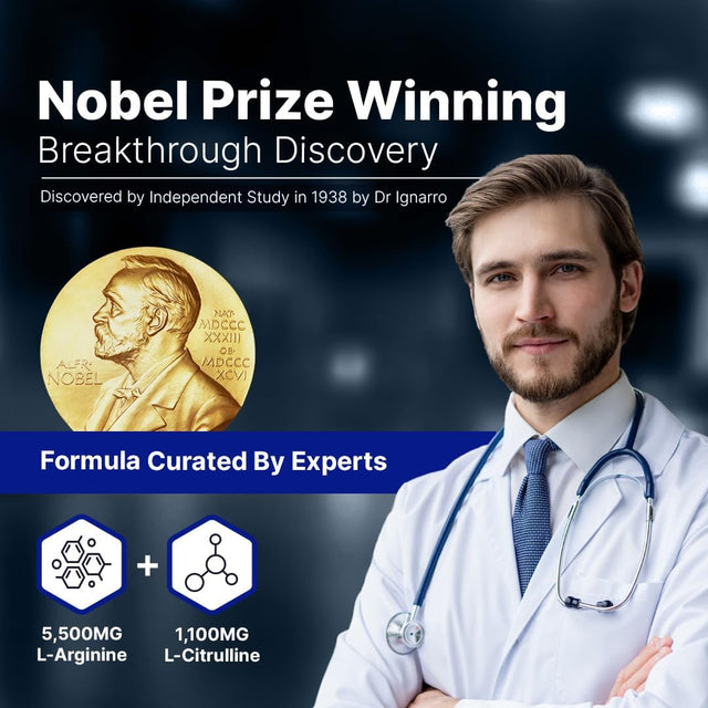 L-ARGININE PRO Supplement On-The-Go Single Serve Travel Packets - 5,500Mg of L-Arginine plus 1,100Mg L-Citrulline (Grape Berry, 30 Packets)