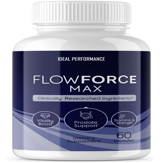 Flowforce Max- Prostate Support, Stamina, Strength Vitality Boost, 1 Pack