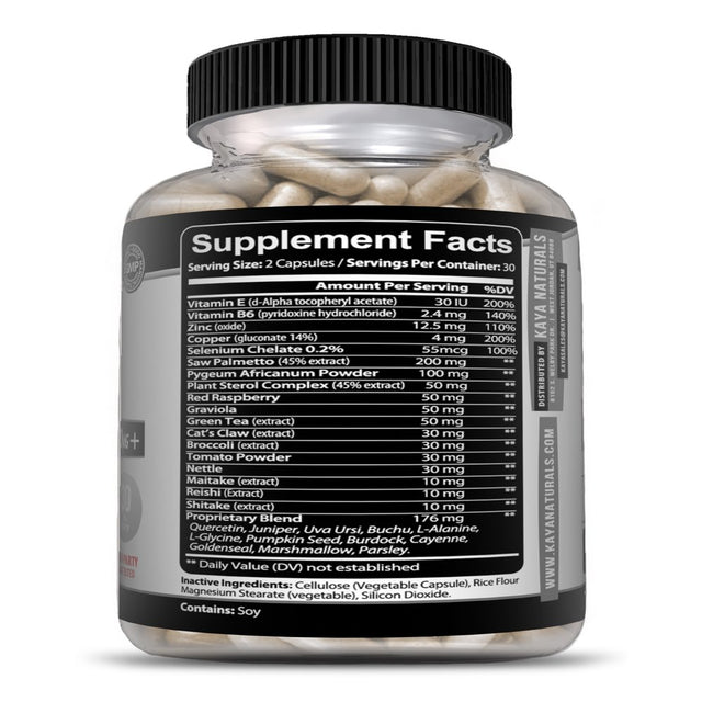 Kaya Naturals Prostate Support - Reduce Frequent Urination, Stamina Supplement