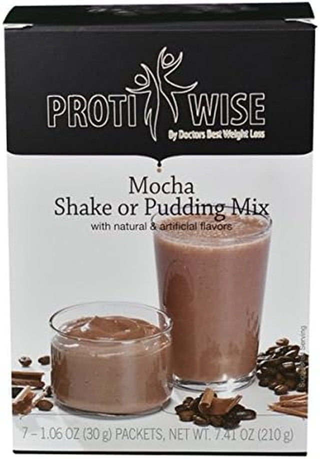 High Protein Diet Shake & Pudding | Mocha | Low Calorie, Low Fat, Low Sugar (7/Box) Y
