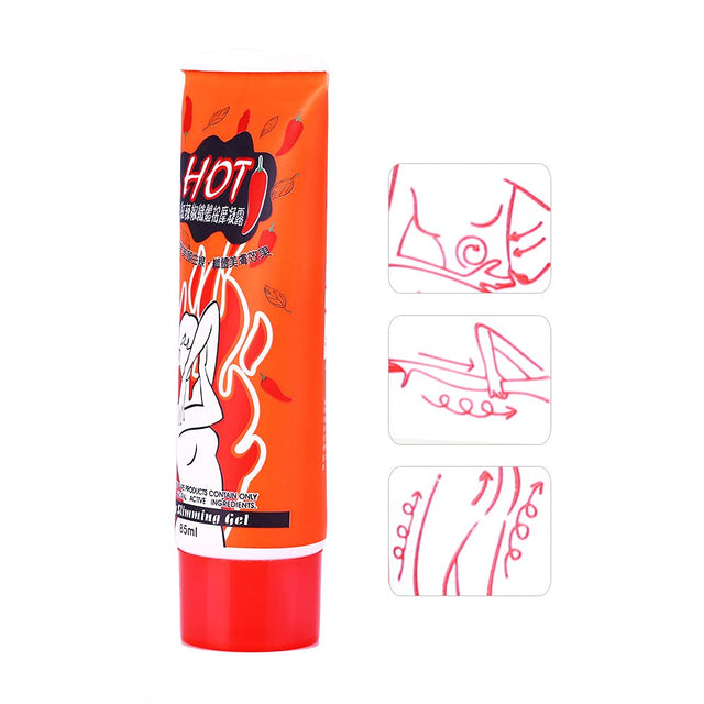 FILFEEL Slimming Cream, Red Pepper Body Weight Loss Massage Fat Heat Gel Cream