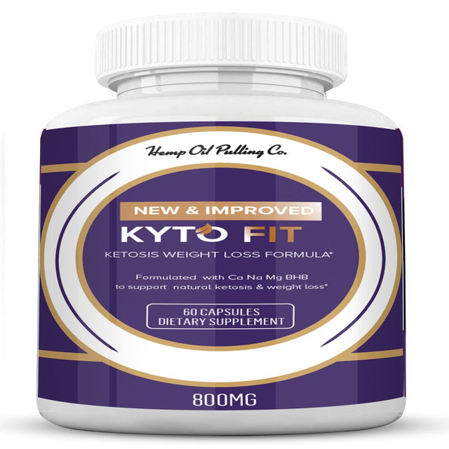 Kyto Fit Pills 800Mg, Kyto Fit Diet Pills Capsules BHB Supplement, Complete Ketogenic Diet for Beginners, BHB Ketones Slim Pills for Energy, Focus for Men Women