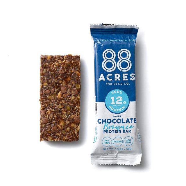 88 ACRES Dark Chocolate Brownie Seed Protein Bar 9 Count, 1.9 OZ