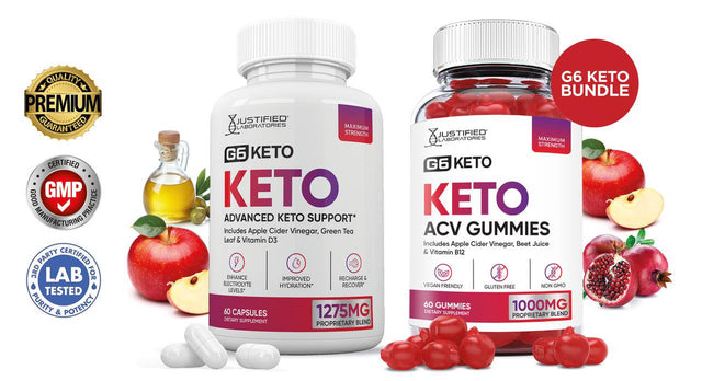 G6 Keto ACV Gummies 1000Mg & Keto ACV Pills 1275MG Bundle