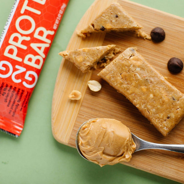 G2G Peanut Butter Protein Bars, 24 Count, 3 Packs, 8 Bars Each, Gluten Free, High Protein, Low Carb, Healthy Snack, Delicious Meal Replacement