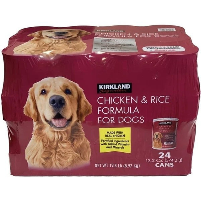 Kirkland Signature Chicken & Rice Formula Dog Food, 13.2 Ounce (24 Count)