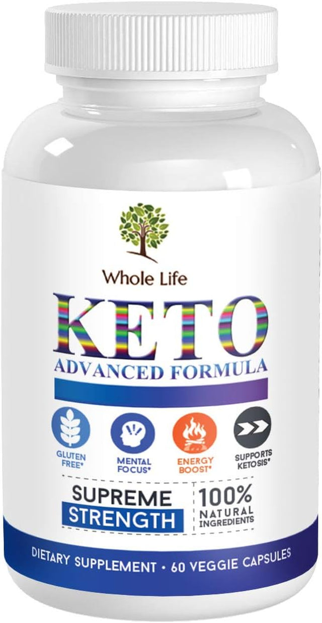 Keto Advanced Formula Diet BHB Pills - Ketogenic All Natural, Support Metabolism, Manage Cravings Keto BHB Supplement for Men & Women - Utilize Fat for Energy with Ketosis, 60 Capsules