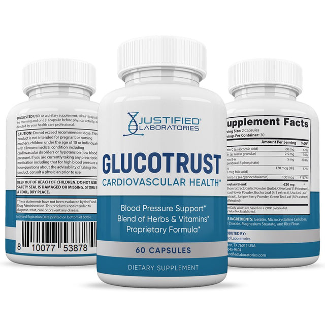 Glucotrust Premium Formula 688MG 60 Capsules