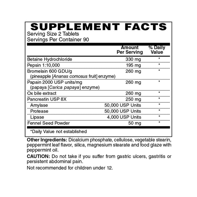 Holly Hill Health Foods, Superzymes, Digestive Enzymes, 180 Tablets