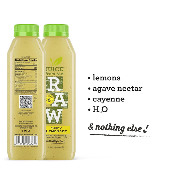 2-Day Juice Cleanse with Coconut Fusion by Juice from the RAW® - 100% Raw Cold-Pressed Juices (12 Total 12 Oz. Bottles)