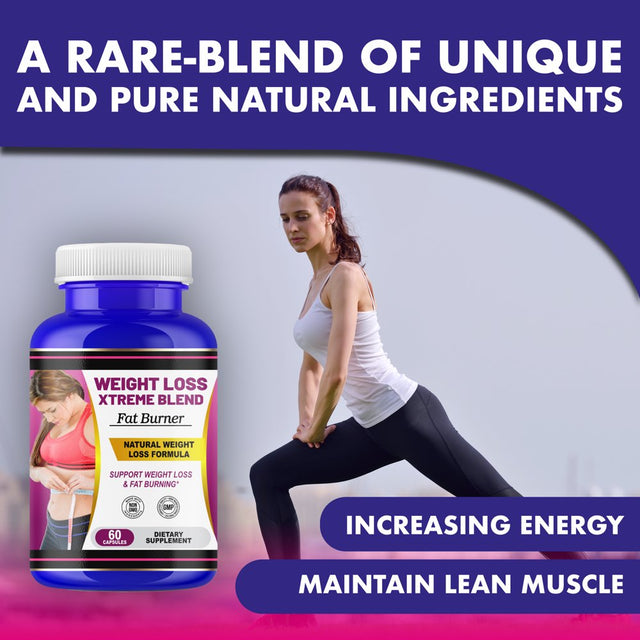 Fat Burner Weight Loss Support Pills for Women & Men, Metabolism Booster Energy Pills-60Ct by America'S Best Deals