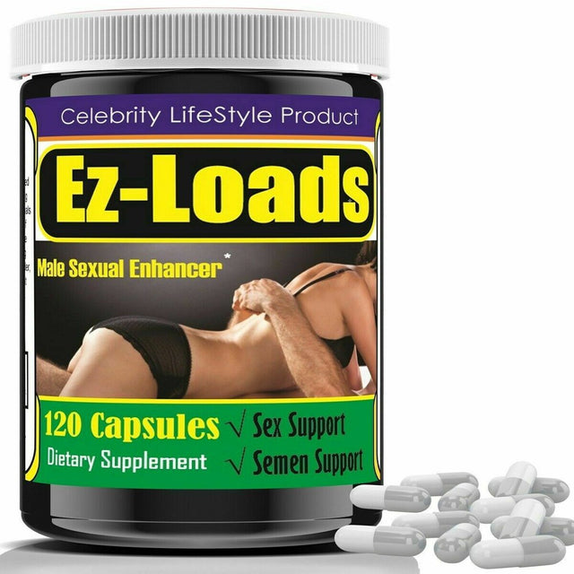 Ez Loads Testosterone Booster for Men, Boost Strength, Libido Booster 120 Count by Celebrity Lifestyle
