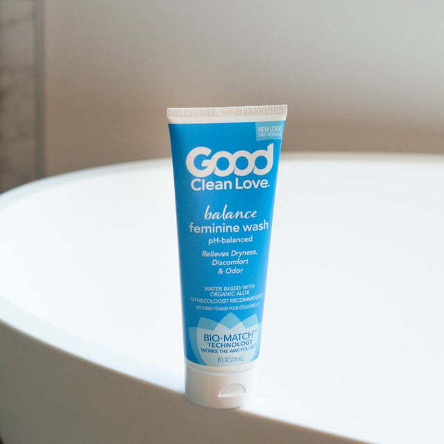 Good Clean Love: Balance Moisturizing Wash, Ph-Balanced Vaginal Soap for Women with Natural Ingredients, Gentle Cleansing Feminine Hygiene Product, Relieves Dryness & Reduces Odor, 8 Oz (2-Pack)