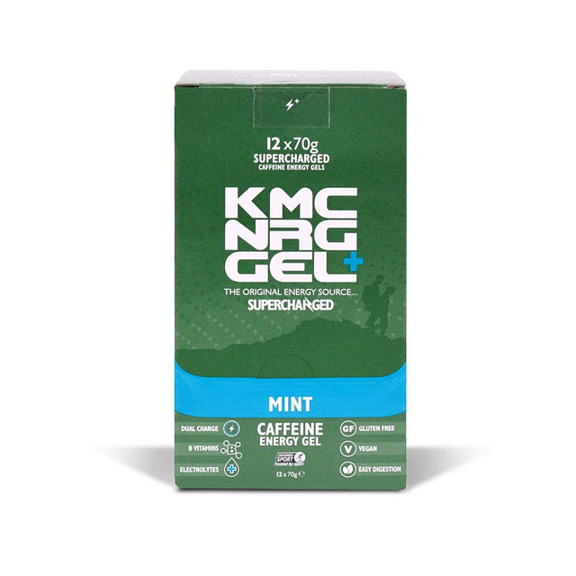 KMC NRG Gel+: Mint Flavoured Caffeine Energy Gel (12 X 70G) by Kendal Mint Co.