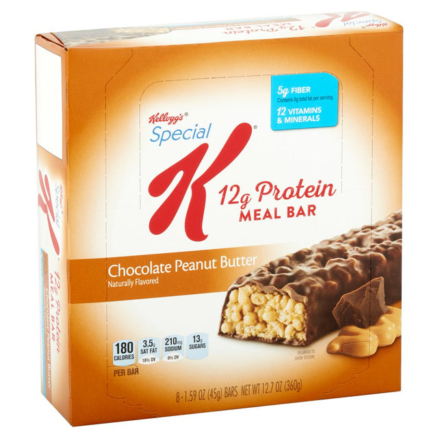 Kellogg'S Special K 12G Protein Meal Bar Chocolate Peanut Butter, 8 Count, 1.59 Oz, 6 Pack