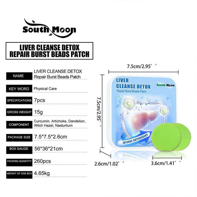 Intense Antioxidant Liver Cleanse Detox & Repair Burst Beads Patch