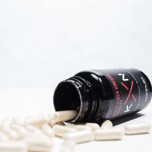 Komplex Nutrition Organic Apple Cider Vinegar Capsules, Improve Digestion and Detox, ACV Powder with Mother, 60 Vegan and Gluten-Free Supplement Pills, Ginger Extract Gingerols, Cayenne Powder