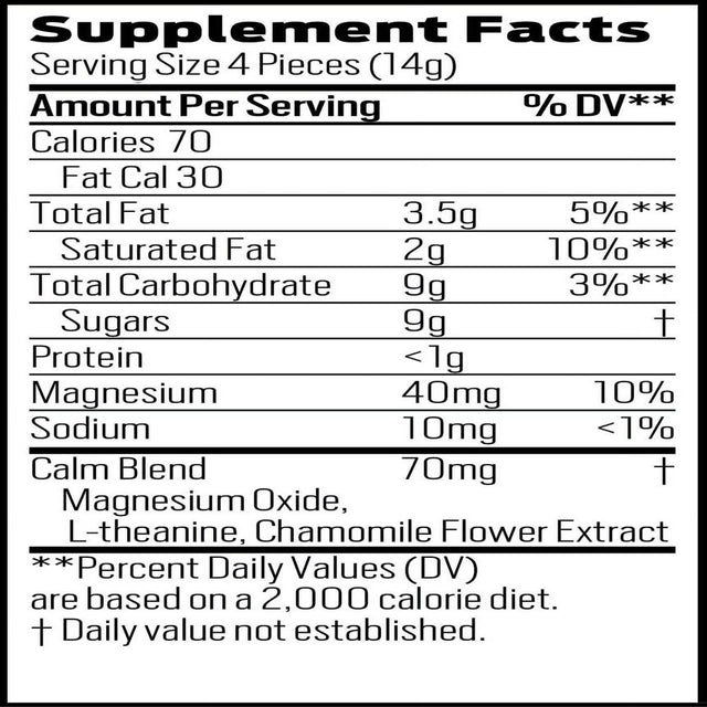 Good Day Chocolate Calm Supplement, 8 Pieces, 12 Pack