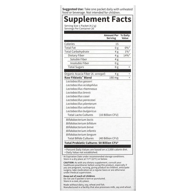 Garden of Life Garden of Life Dr. Formulated Fitbiotic, 20 Ea