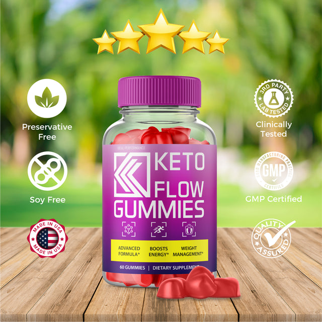 Keto Flow Gummies Keto Flow Gummy Bears for Weight Loss (1 Pack)