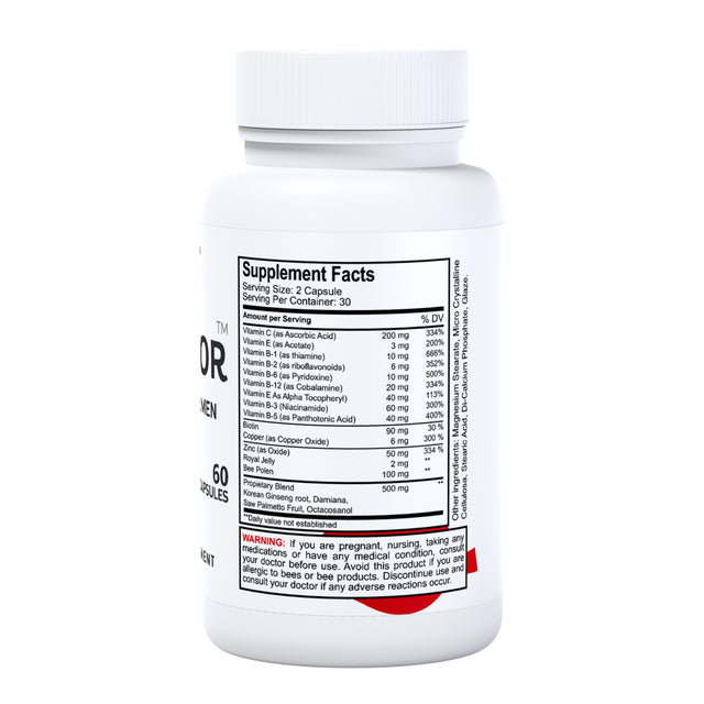 HALLVIGOR Men - Strongest Male Enhancement - Testosterone Men - Booster - 60 Cap