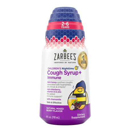 ZarbeeāS Kids Cough + Immune Nighttime for Children 2-6 (Pack of 24)