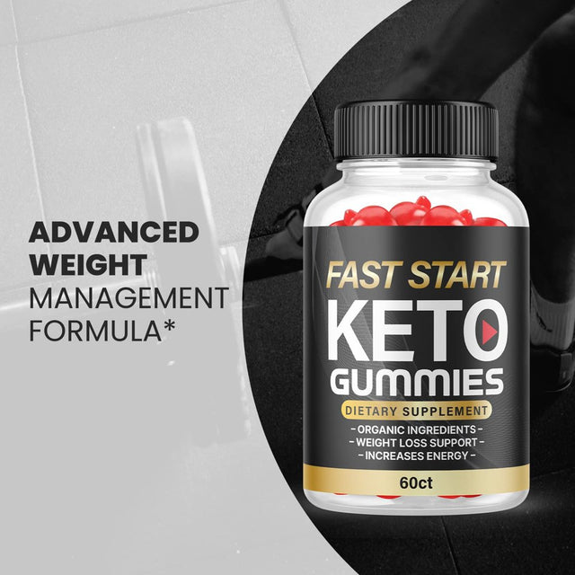 (3 Pack) Fast Start Keto ACV Gummies - Supplement for Weight Loss - Energy & Focus Boosting Dietary Supplements for Weight Management & Metabolism - Fat Burn - 180 Gummies