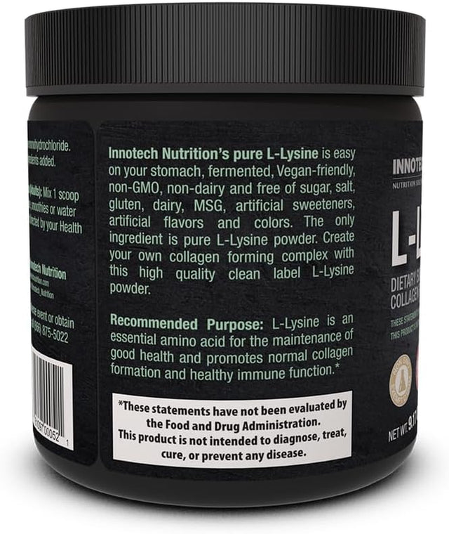 INNOTECH Nutrition L-Lysine Powder 300 G (Pure L-Lysine)
