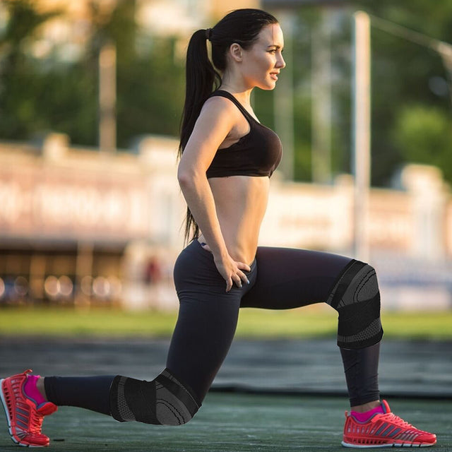 Huryfox 2 Pcs Compression Knee Sleeve for Joint Pain and Arthritis Relief, Breathable Knee Brace (1 Pair, Gray)