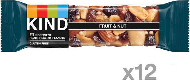 KIND Bars Fruit & Nut and Cranberry Almond Bars Bundle (12 Count)