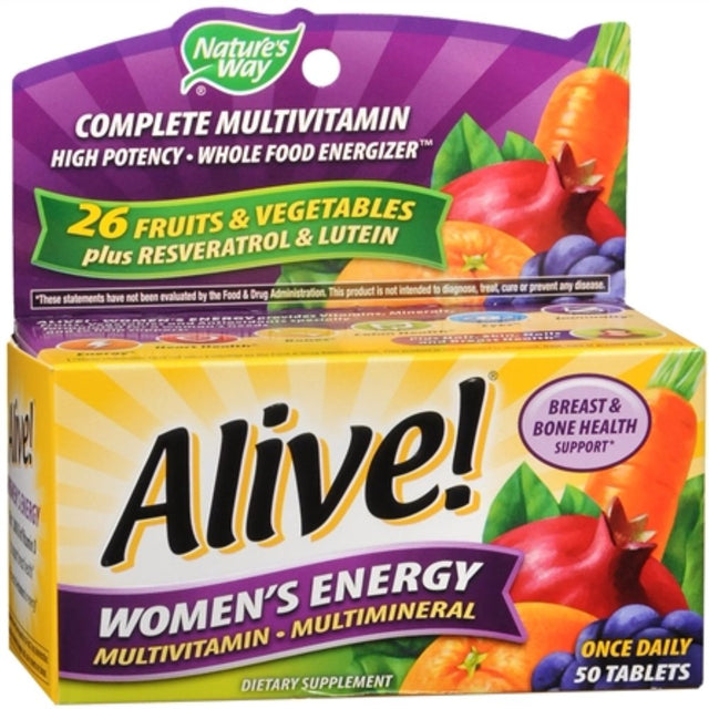 Alive! Tablets Women'S Energy 50 Tablets (Pack of 2)